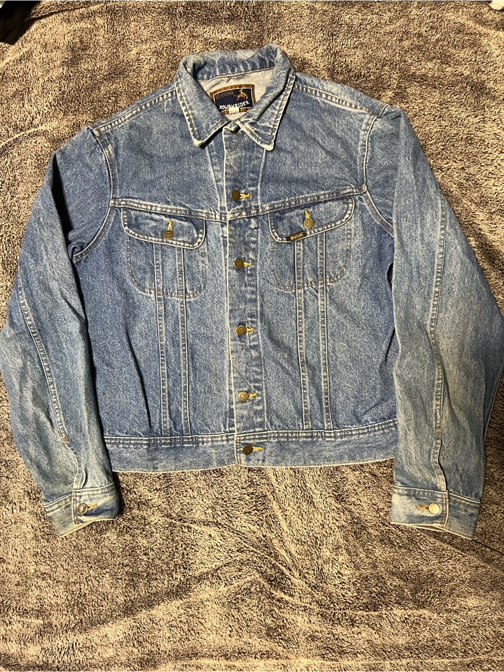 1980s Mustang Roughriders denim jacket